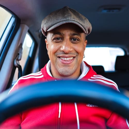 Driving Anxiety Hypnotherapy for Driving Anxiety - more driving anxiety smiling man independence joy confident